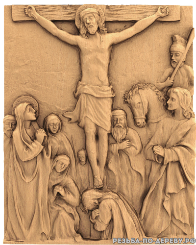 Резная икона Казнь Иисуса Христа #11 из дерева
